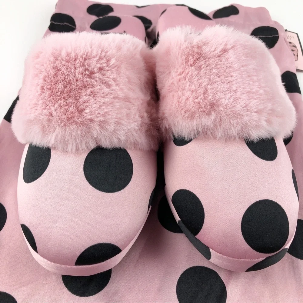 VICTORIA'S SECRET Polka dots Satin Slippers - Picture 2 of 8